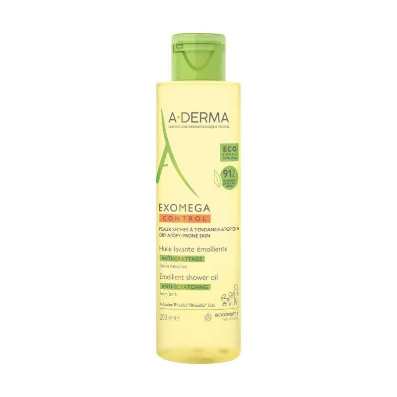 ADERMA EXOMEGA CONTROL GEL MOUSSANT EMOLLIENT VISAGE CORPS 200 ML